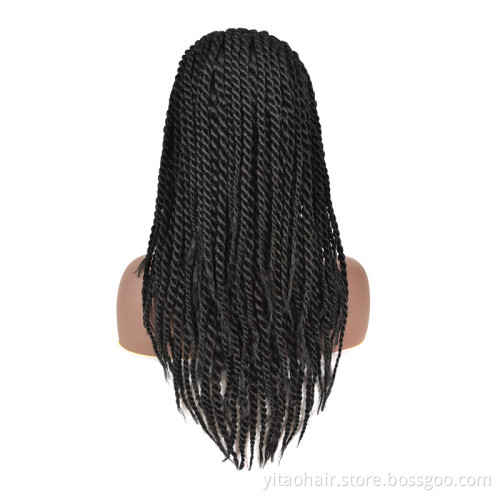 Kinky Curly Hair Hair Color Crochet Braid Hair Colorful Ombre Wig Gold Mixed Wave Blue and Black Style Technique SELINA